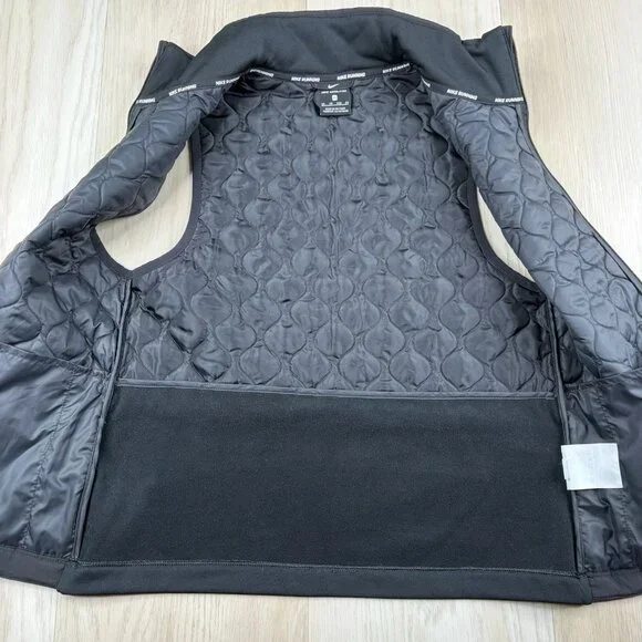 Nike Aerolayer Womens Running Gilet Vest Size XS Black Padded Pockets NEW - Picture 7 of 12